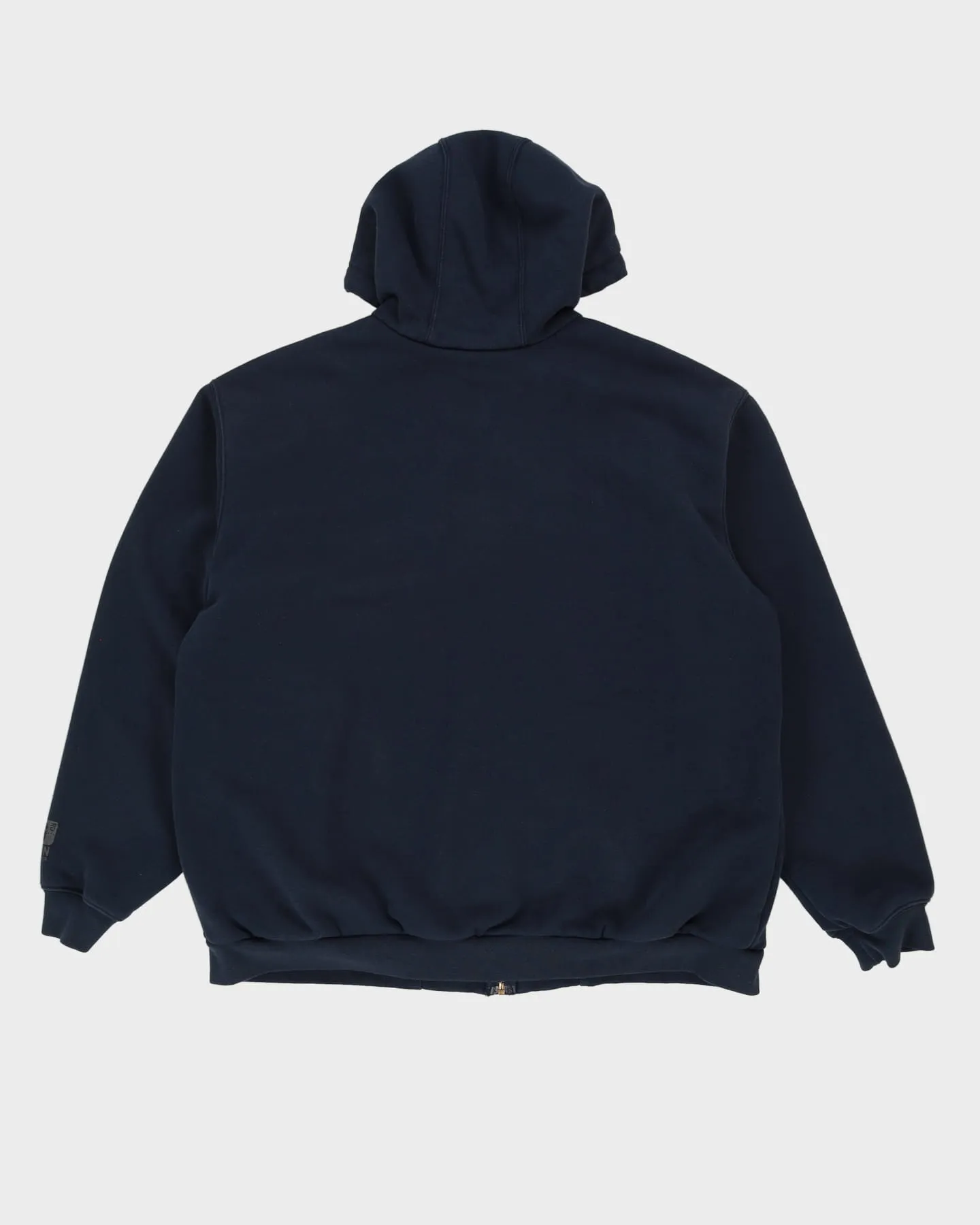 00s Carhartt Rain Defender Navy Zip-Up Oversized Hoodie - XL