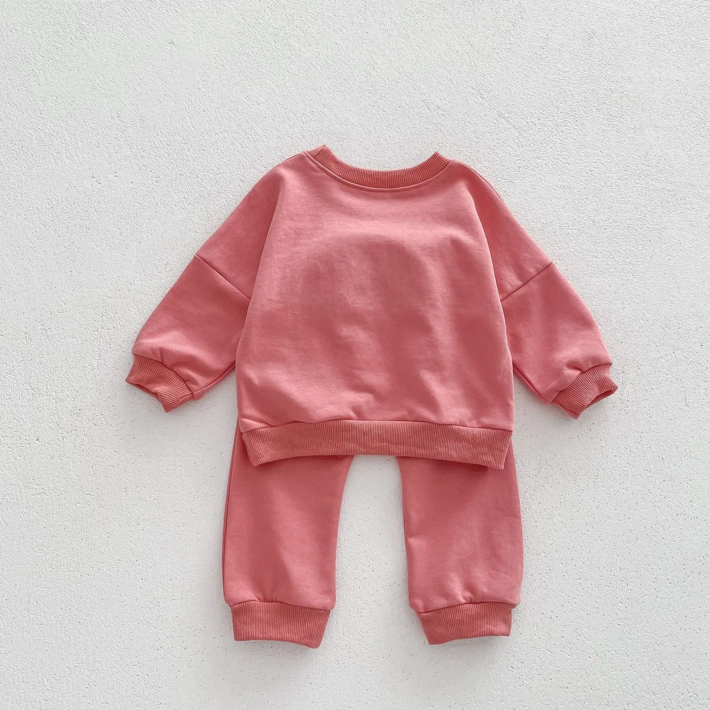 2 Pieces Set Baby Kid Girls Boys Rainbow Hoodies Sweatshirts And Solid Color Pants Wholesale 23101966