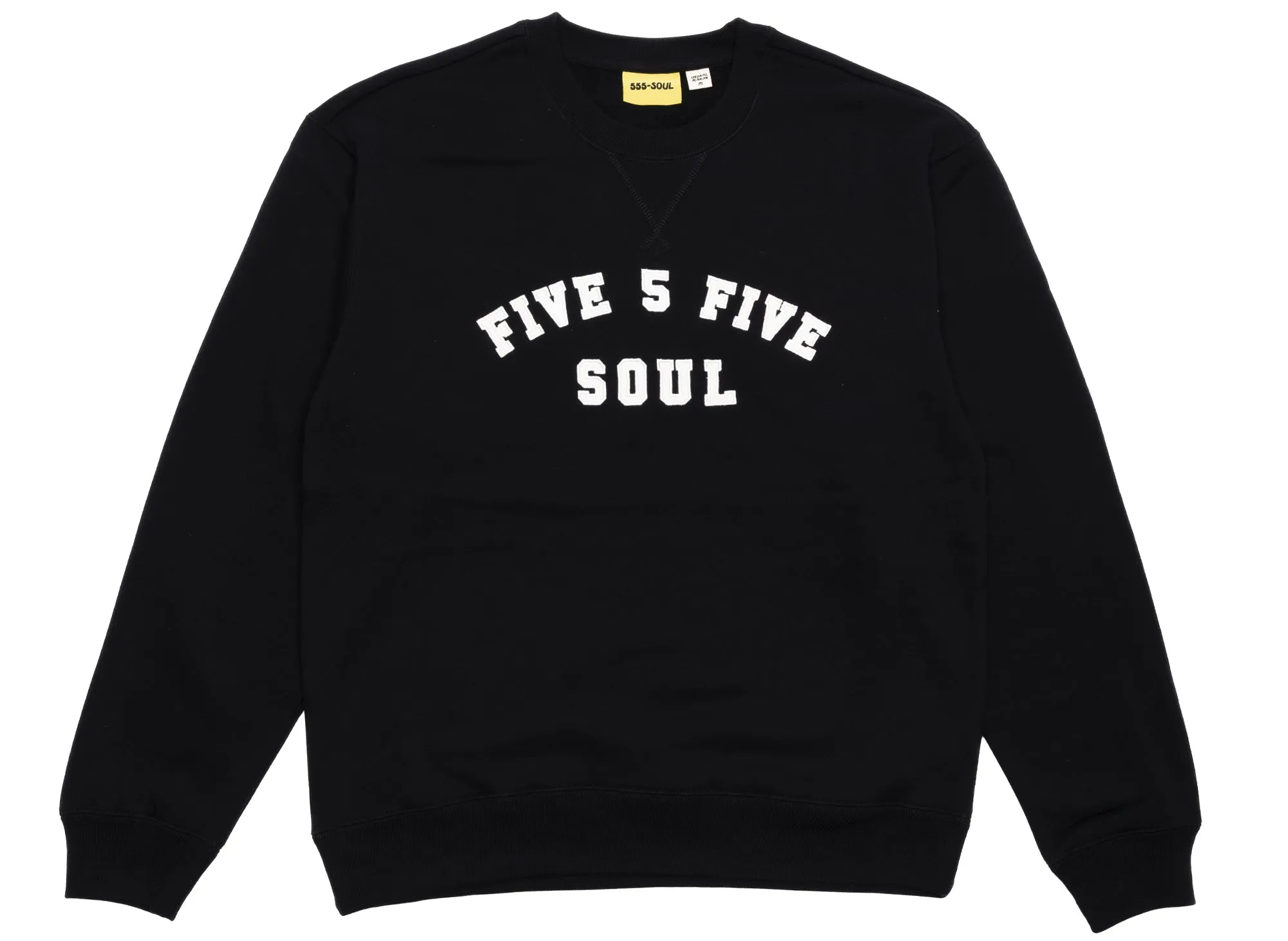 555 Soul Heritage Arch Crewneck in Black