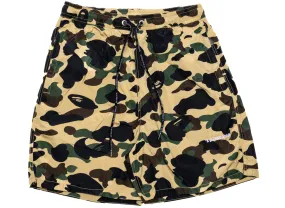 A Bathing Ape 1st Camo Beach Shorts in Yellow xld