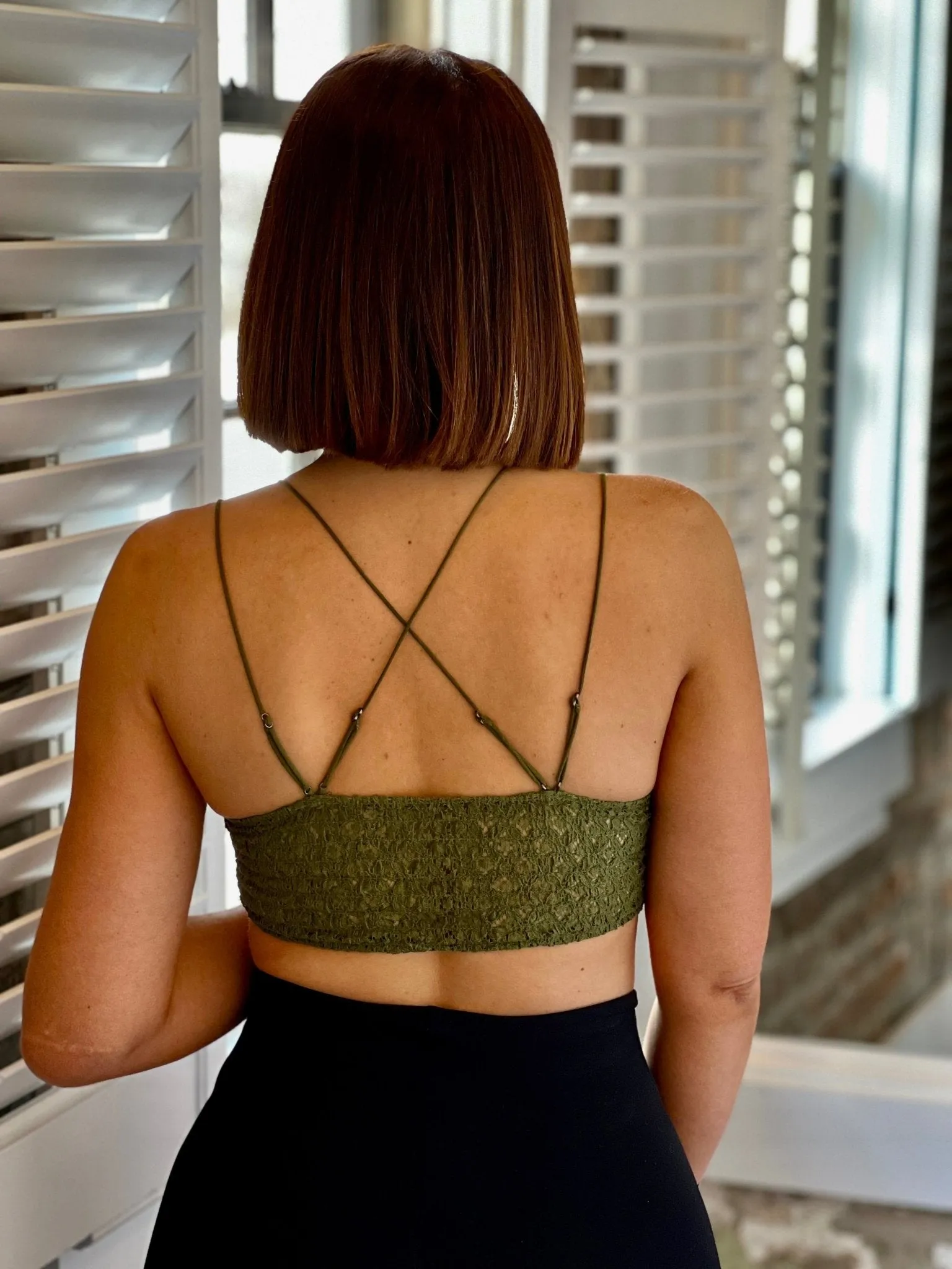 Adella Bralette by Free People (Olive)