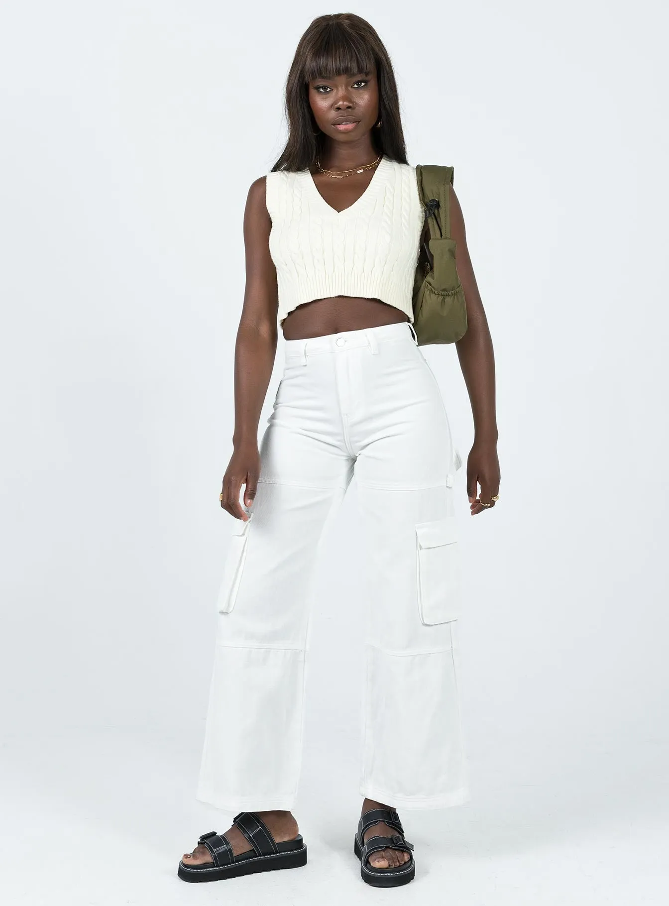 Adore Cargo Pants White