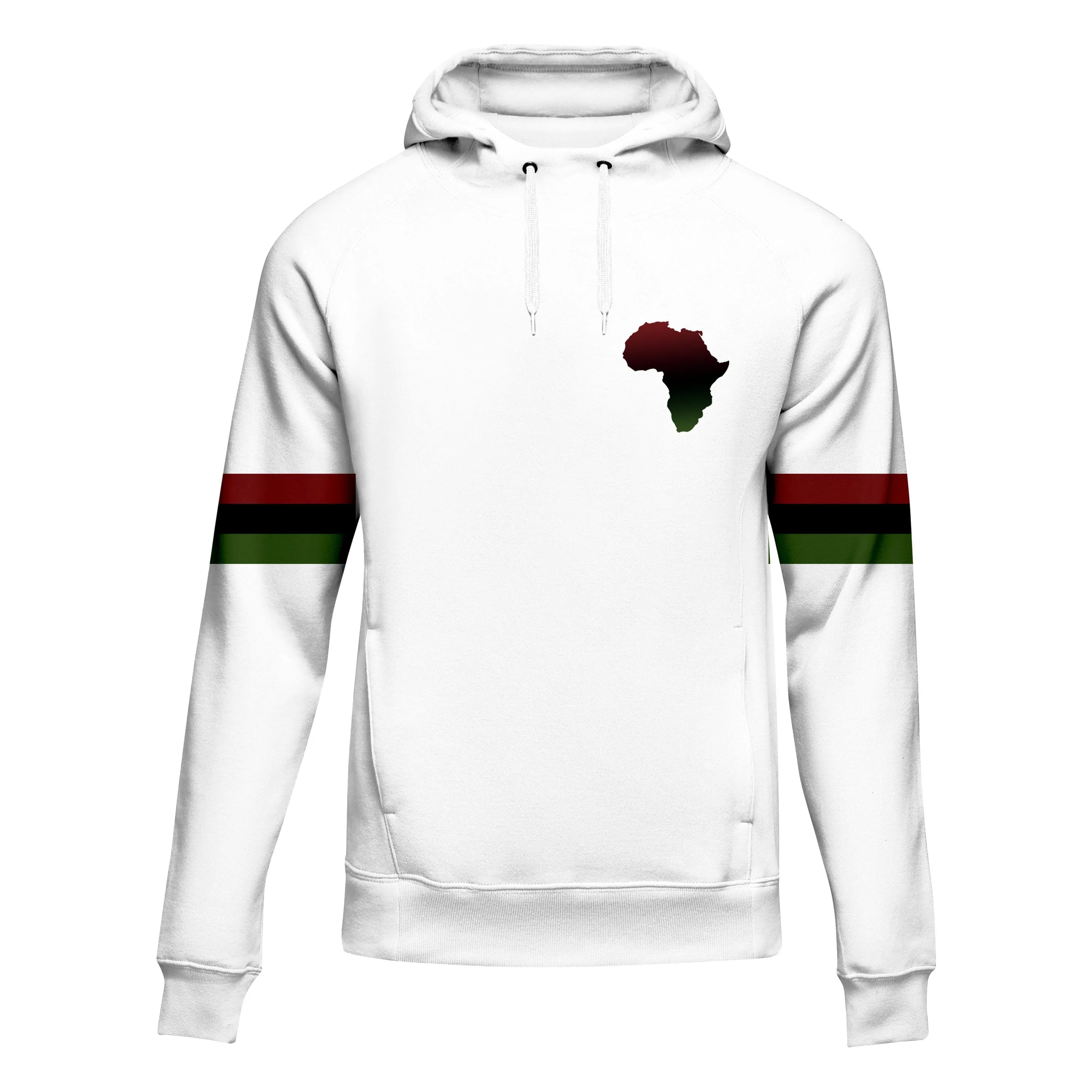 Africa PRIDE Men's White Hoodie