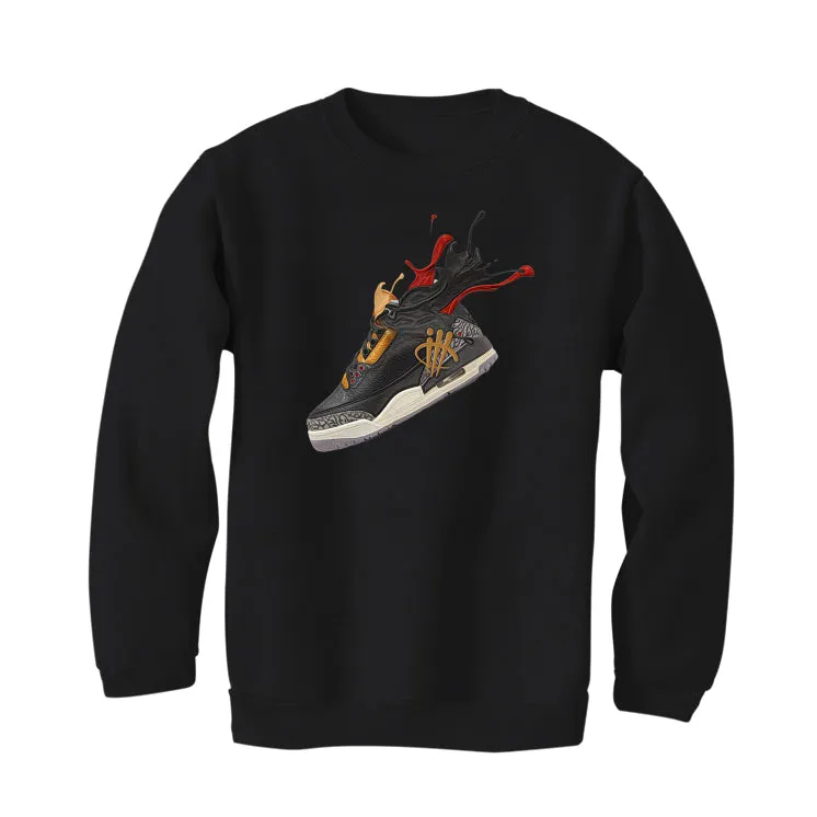 Air Jordan 3 "Black Gold" 2022 Black T-Shirt (SPLASH 3)