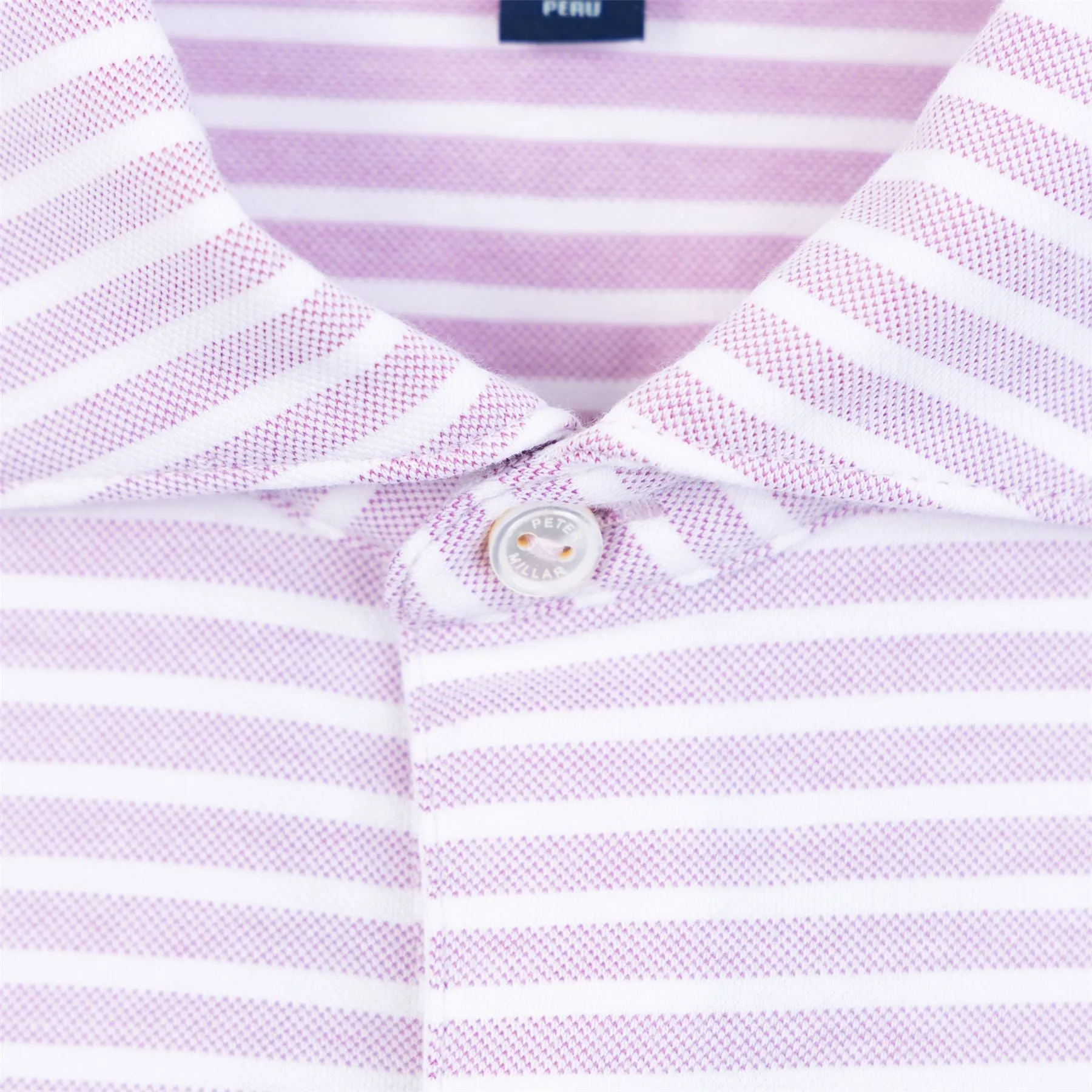 Albatross Tailored Fit Cotton Pique Polo Valencia Pink - SS24