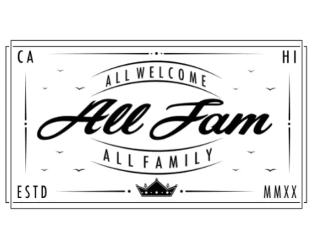 ALL FAM ALL WELCOME (SLT/WHT)