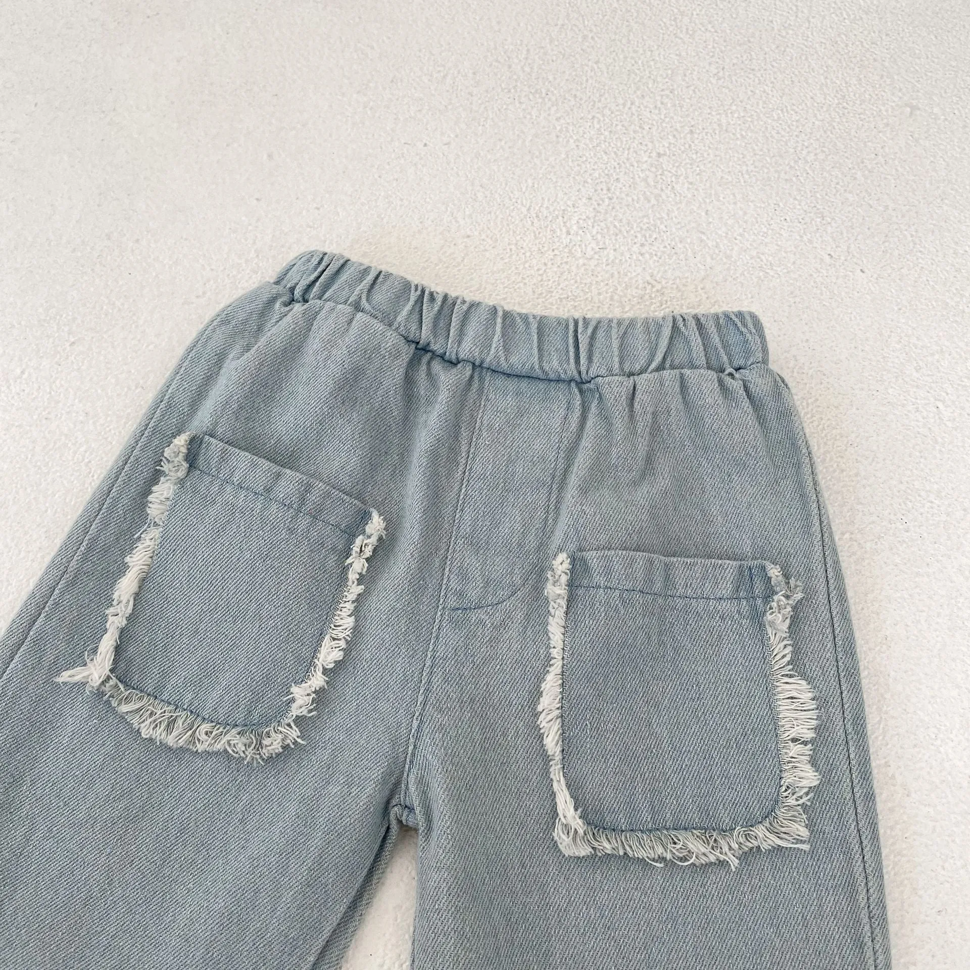 Baby Kid Unisex Solid Color Jeans Wholesale 230828276