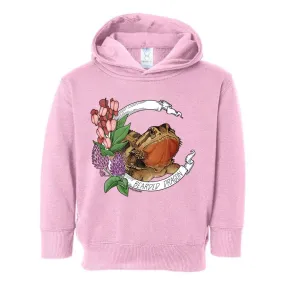 Bearded Dragon Banner Toddler Pullover Hoodie, Cute Lizard Reptile Kids Top