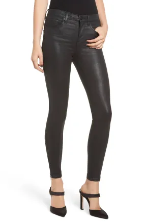 Blank NYC Womens Bond Coated Skinny Jeans - Stylish High-Waisted Denim Pants for a Sleek Look