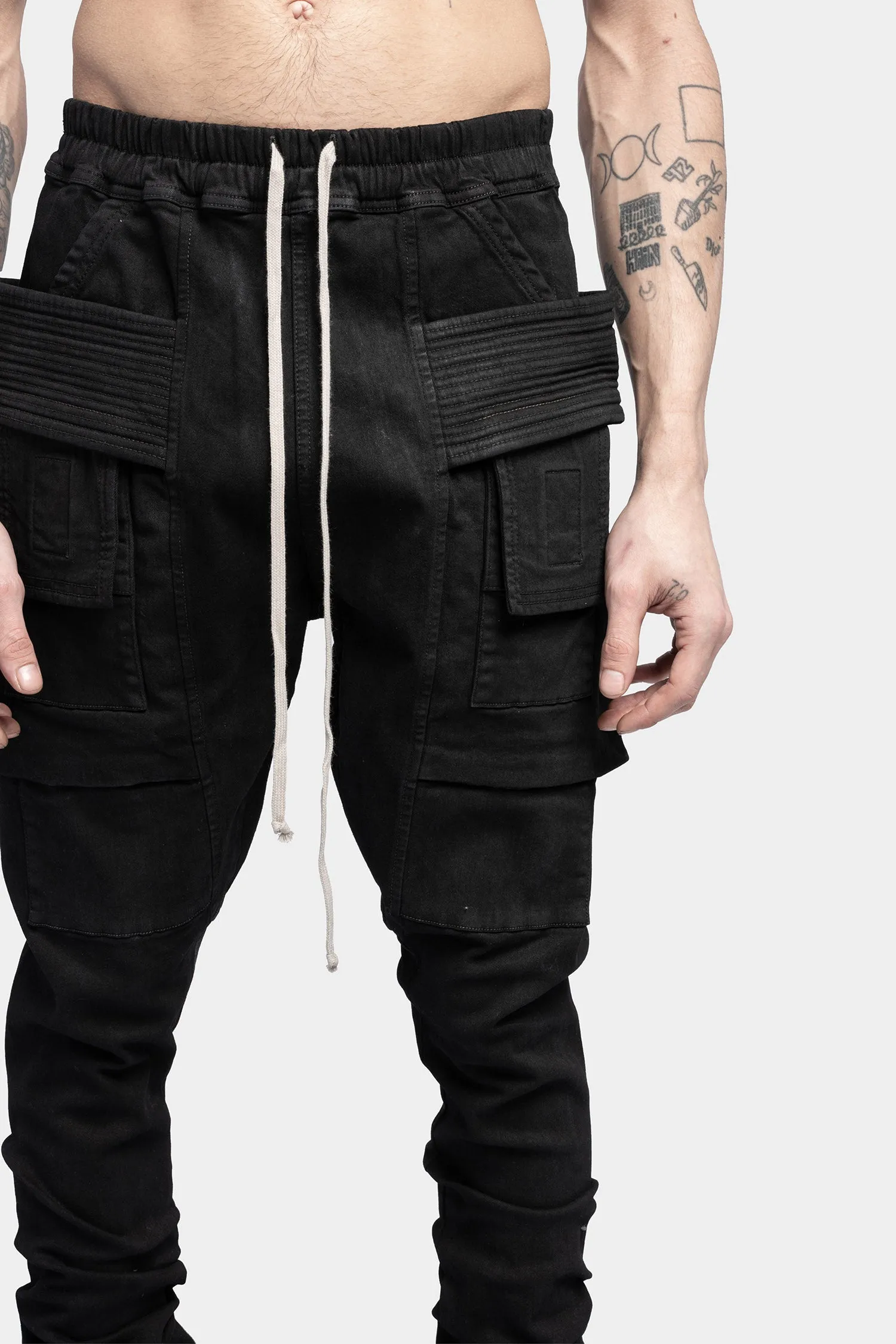 Creatch cargo drawstrings denim pants, SBB