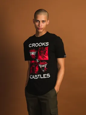 CROOKS & CASTLES CHECKER MEDUSA T-SHIRT