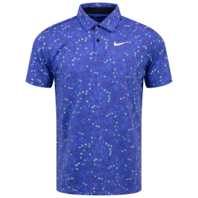 Dri-FIT Tour Stretch Micro Floral Polo Lapis Blue - W23