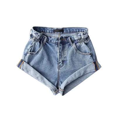 Elastic High Waist Short