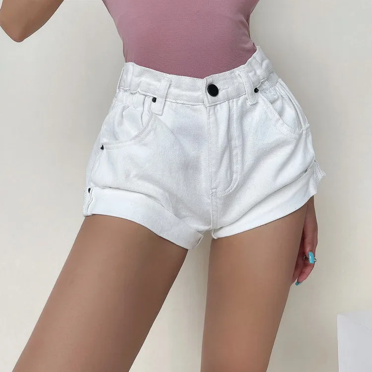 Elastic High Waist Short