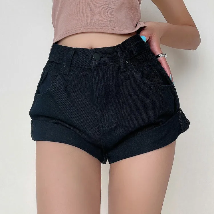 Elastic High Waist Short