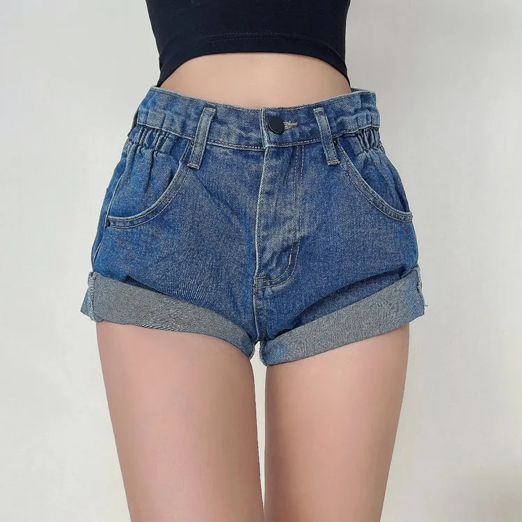 Elastic High Waist Short