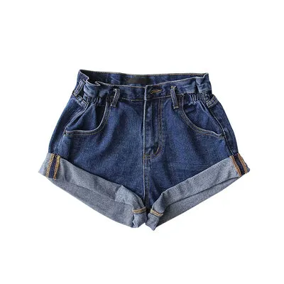 Elastic High Waist Short