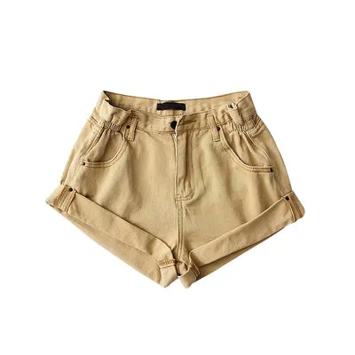 Elastic High Waist Short