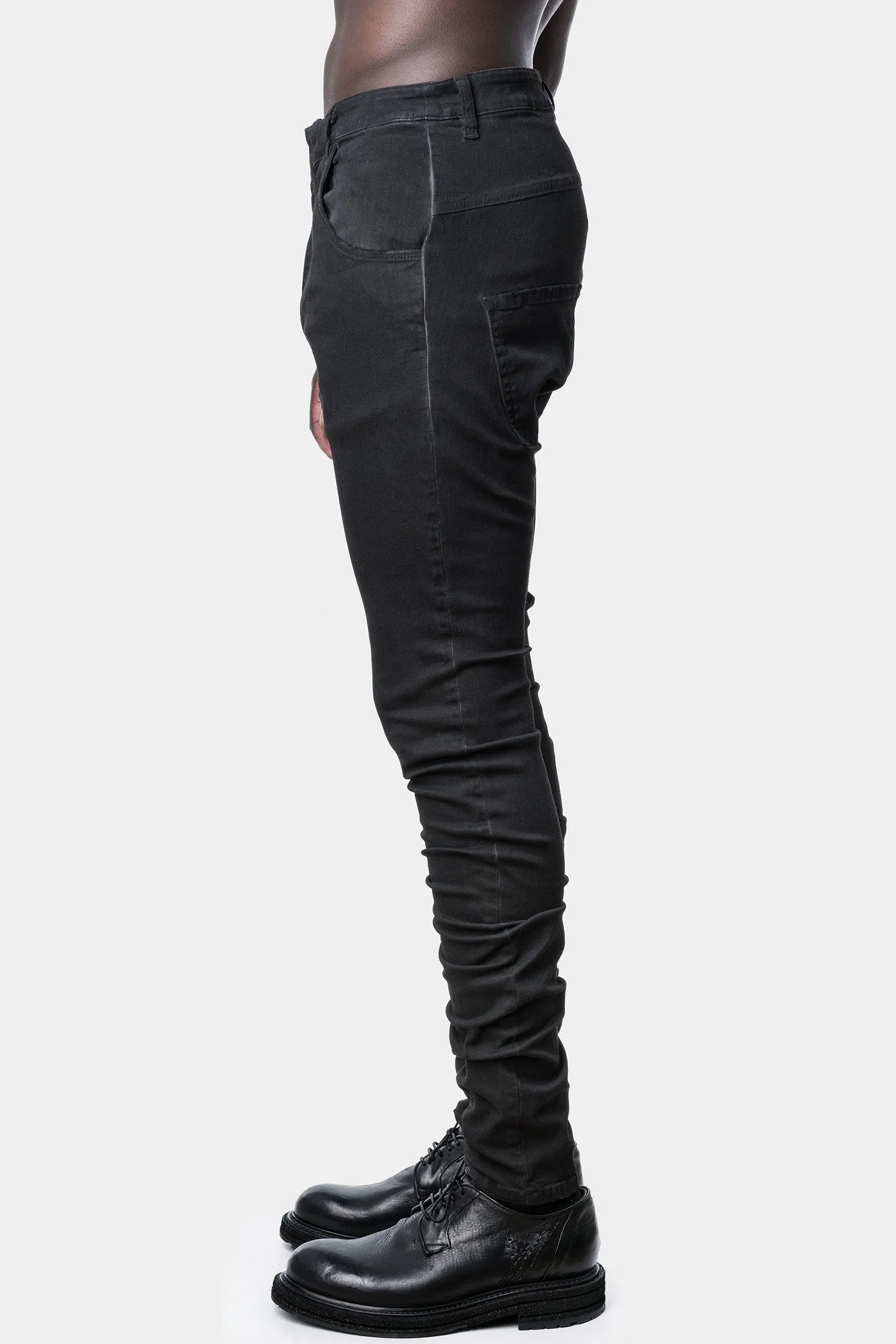 Fade denim pants