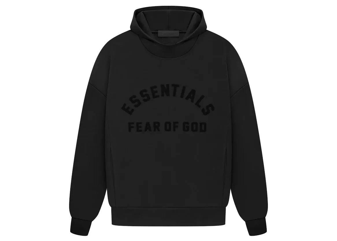 FEAR OF GOD ARCH LOGO HOODIE JET BLACK