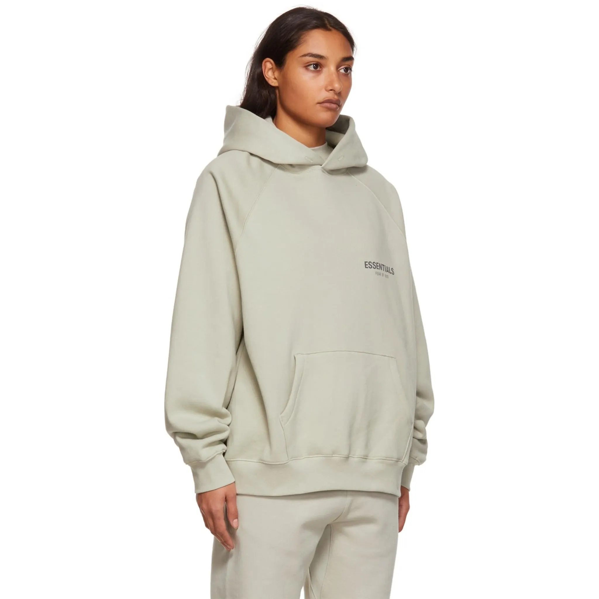 Fear Of God Essentials Concrete Hoodie