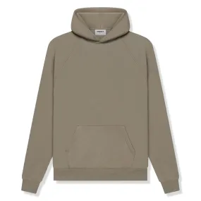 Fear Of God Essentials Reverse Logo Taupe Hoodie (SS21)