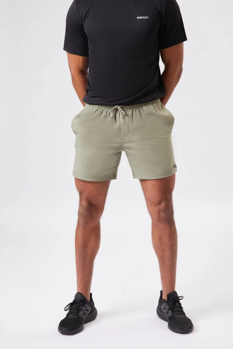 INSPORT MEN'S BONDI GYM MILITARY GREEN SWIM SHORTS