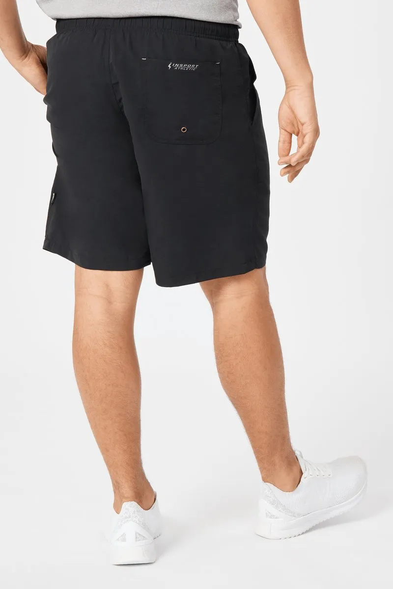 INSPORT MEN'S MIAMI BLACK RUNNING SHORTS