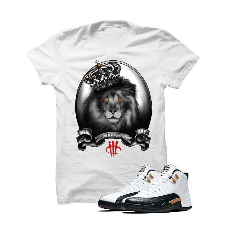 Jordan 12 Chinese New Year White T Shirt (A Kings Life)