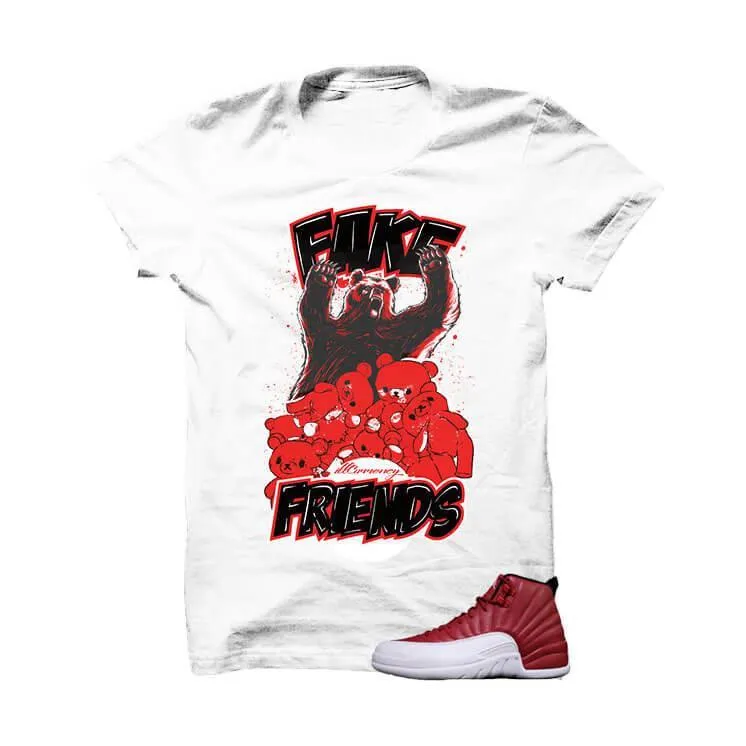 Jordan 12 Gym Red White T Shirt (Fake Friends)