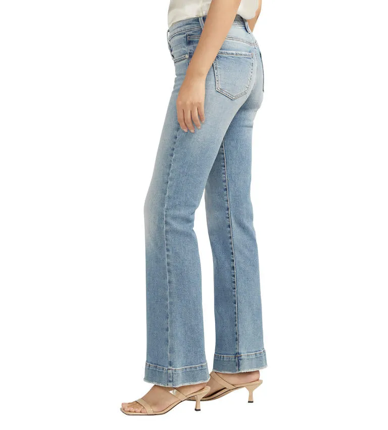 Kait Mid Rise Flare Jeans, Garden Blue | JAG