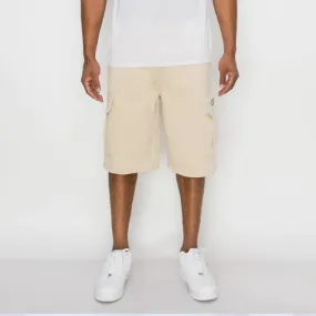 Khaki Cargo Fleece Shorts FL76