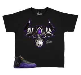 Kids Field Purple 12 Shirt - War Bully - Black