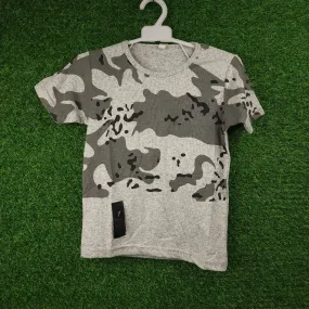 Kids Grey Camouflage T Shirt