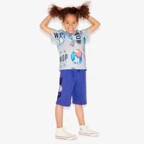 Long shorts for children in organic cotton