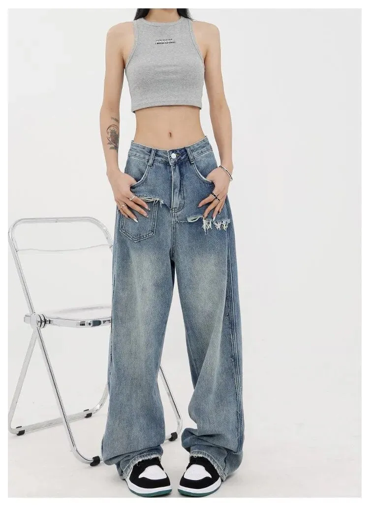 Loose Wide Leg Jeans