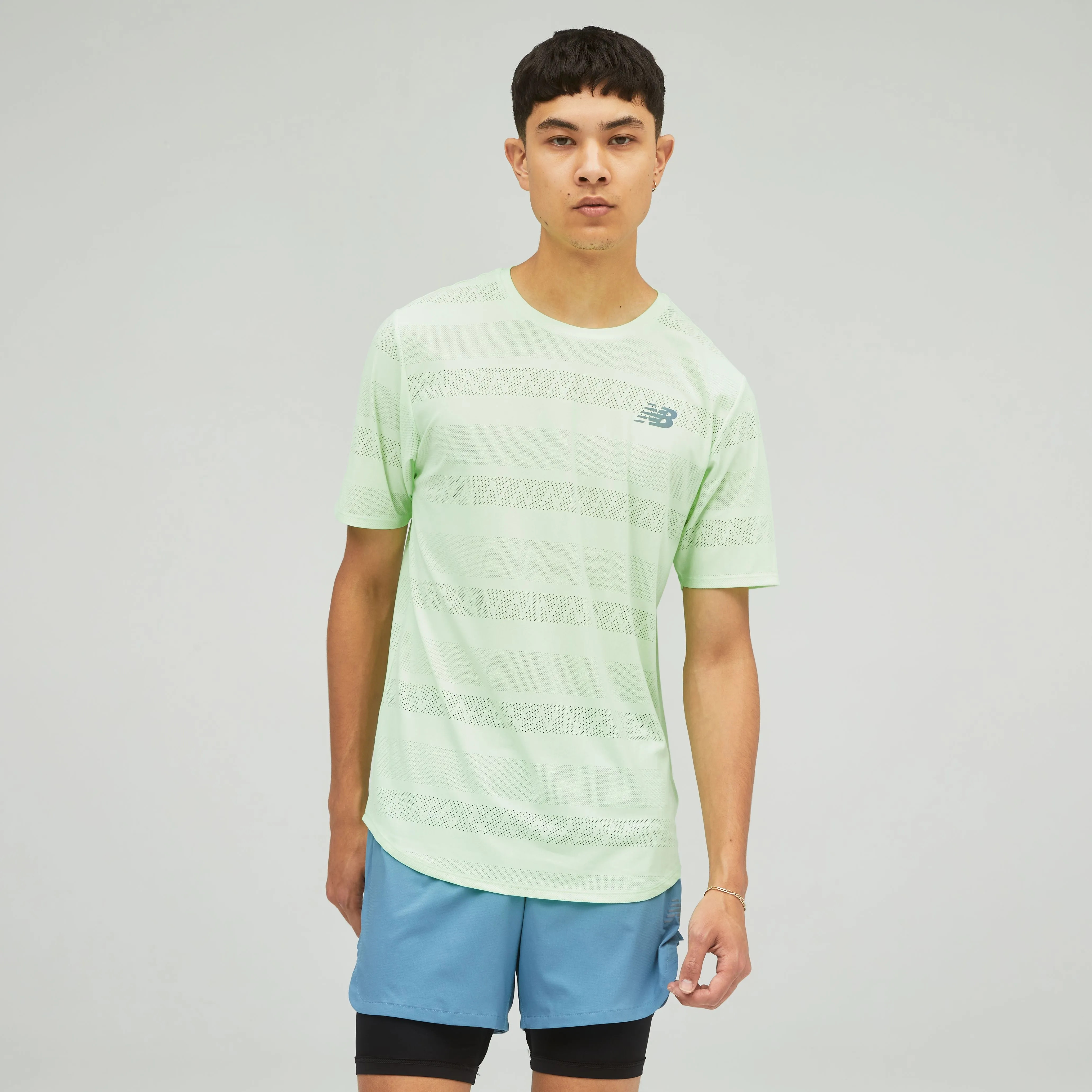 M New Balance Q Speed Jacquard Short Sleeve