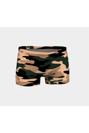 Nude Tone Camouflage Shorts