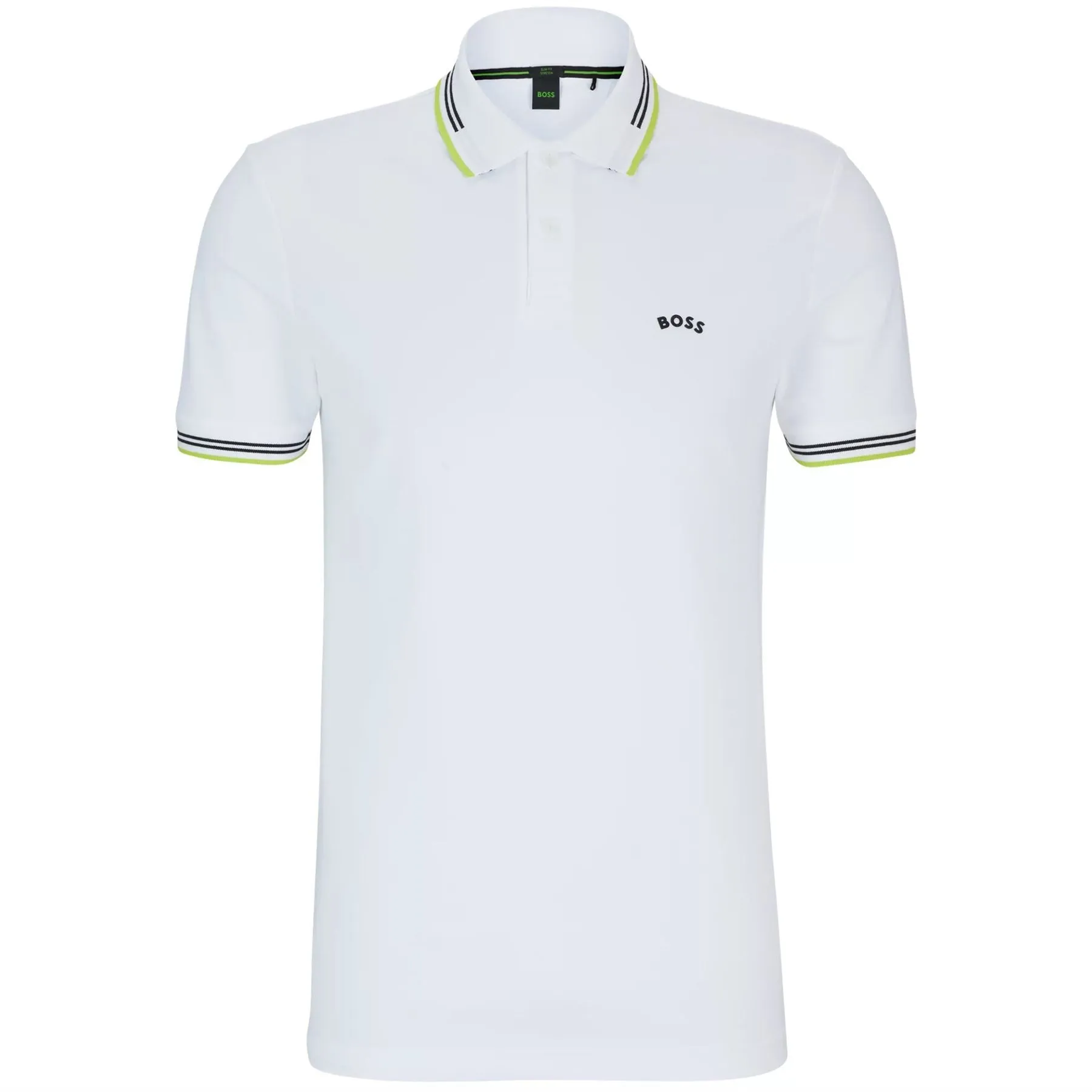 Paul Curved Cotton Jersey Slim Fit Polo Natural White - W23