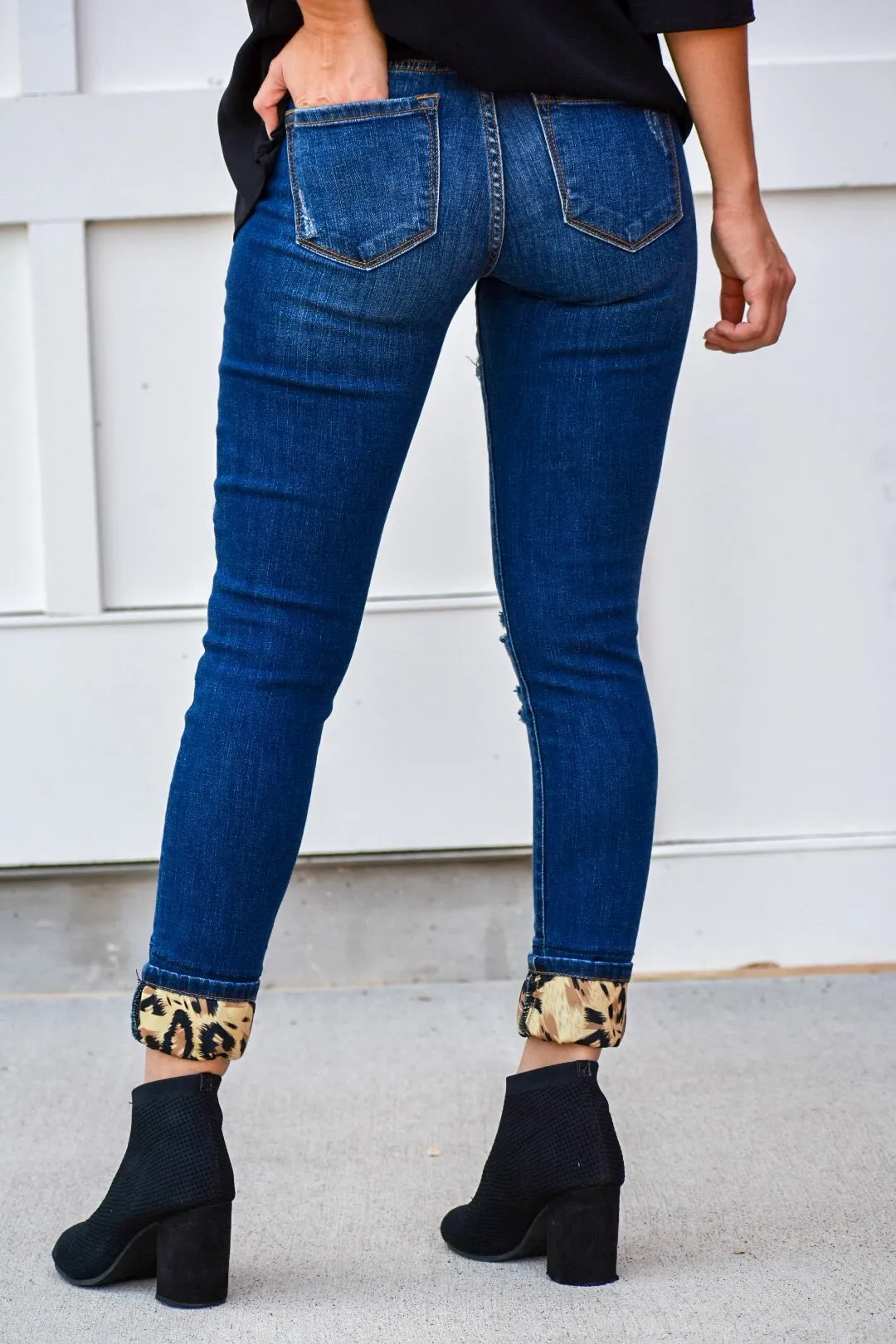 Printed Denim Kancan Skinny Jeans