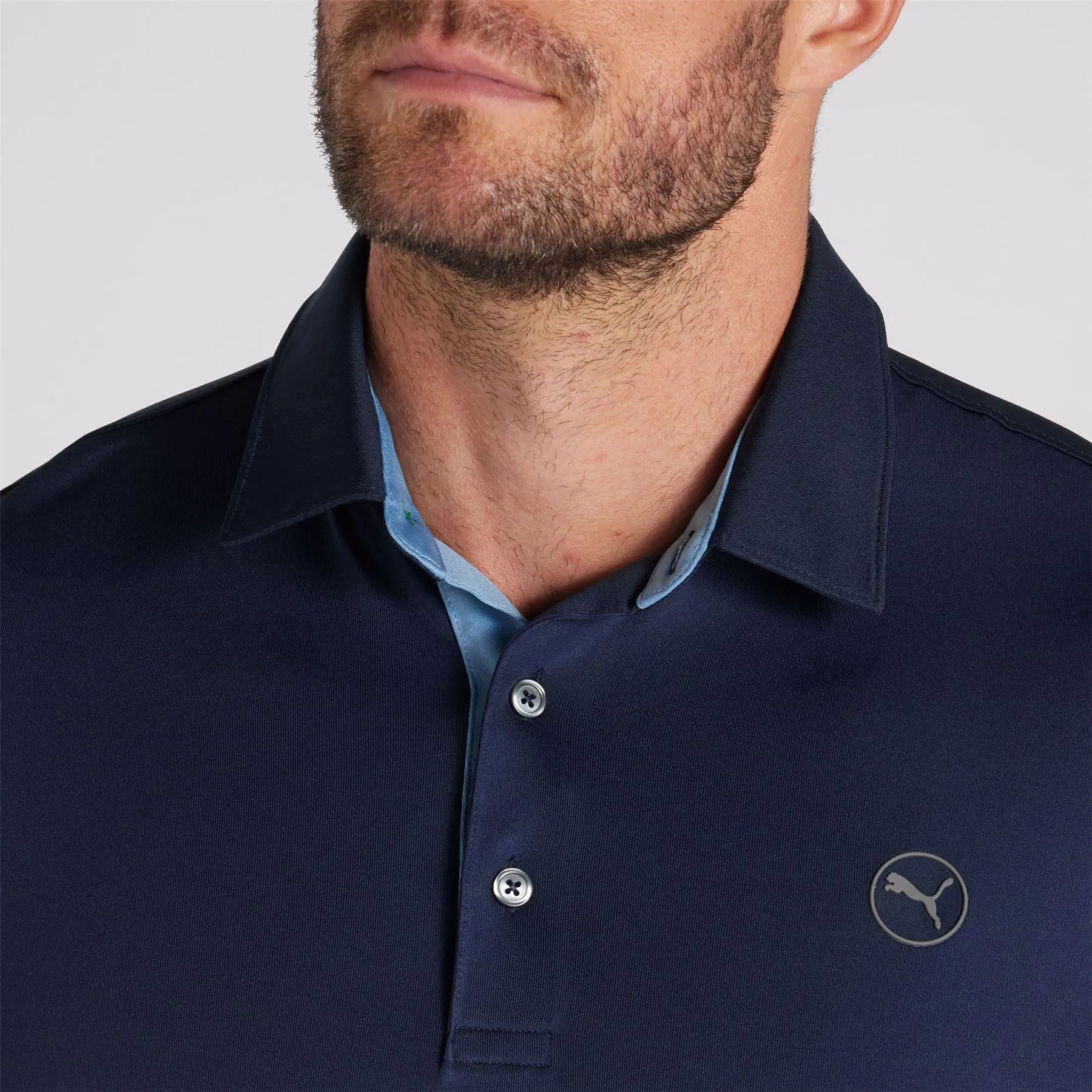 Pure Colourblock Polo Vine/Navy - SS24