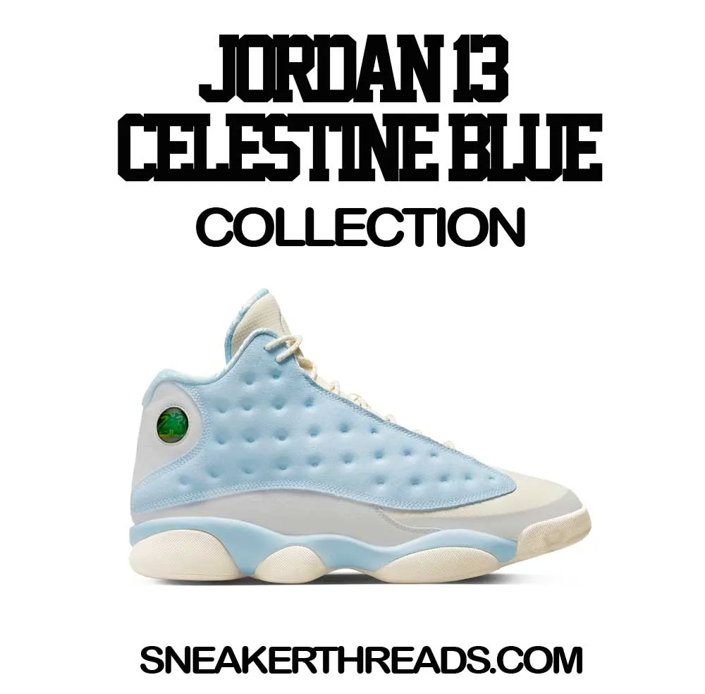 Retro 13 Celestine Blue ST Logo Shirt