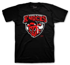 Retro 14 Gym Red Shirt -Hard Knocks - Black