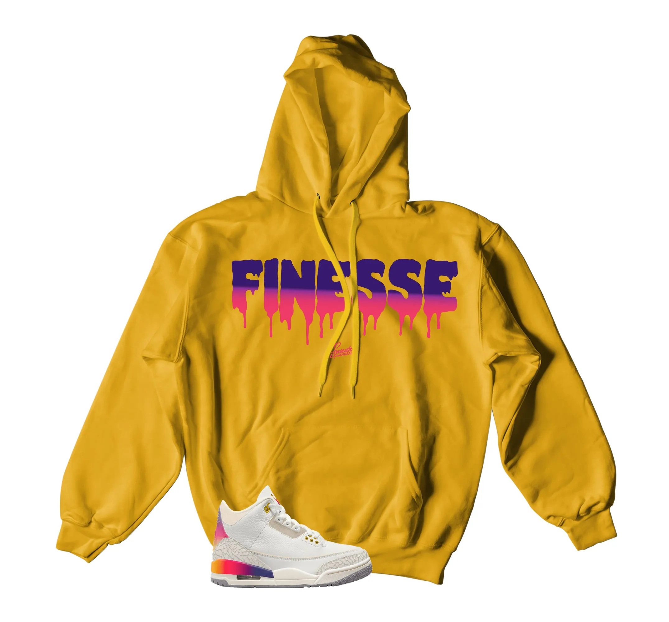 Retro 3 Sunset Hoody - Finesse - Gold