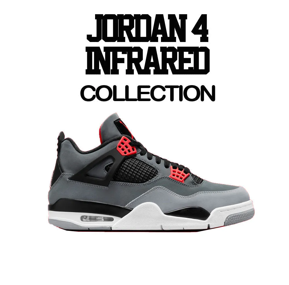 Retro 4 Infrared Shirt - Snapping Necks - Black