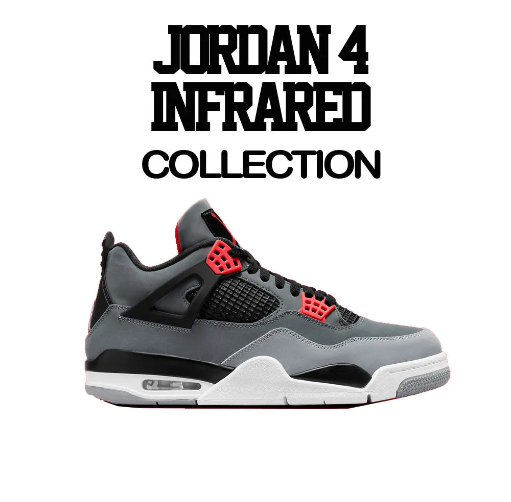 Retro 4 Infrared Shirt - ST Palms - Charcoal