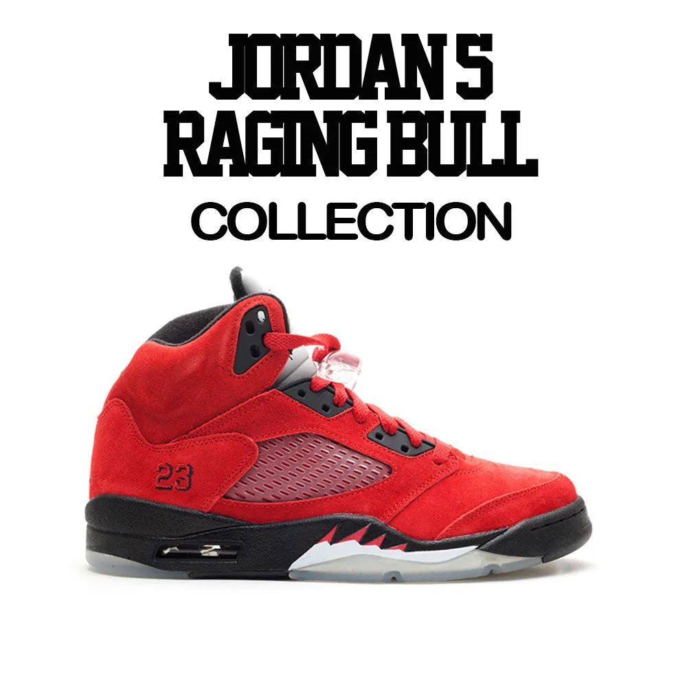 Retro 5 Raging Bull Shirt - Second Nature - Red