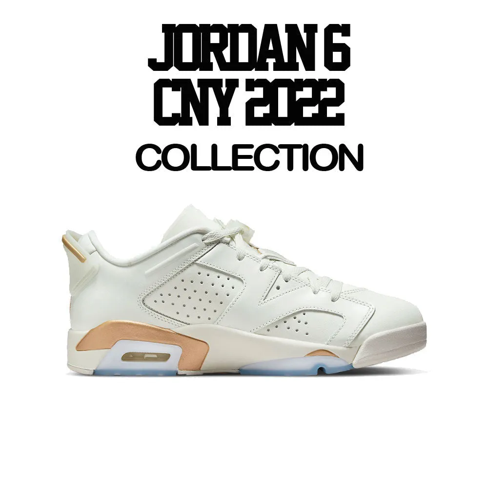 Retro 6 CNY Shirt - Cold As ice - White