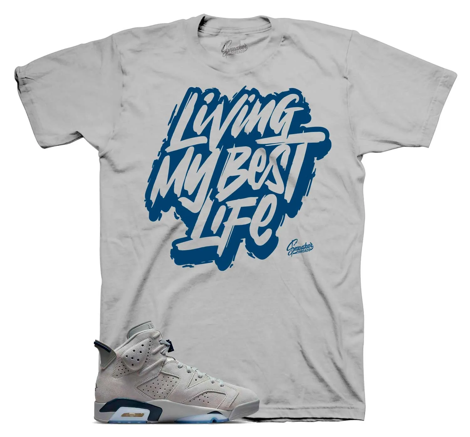 Retro 6 Georgetown Shirt - Living Life - Grey