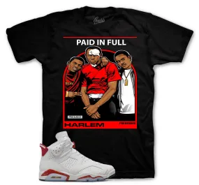 Retro 6 Red Cement Shirt - Frenemies - Black